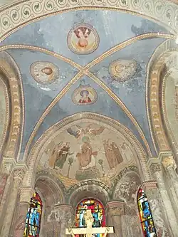 Bóveda de la capilla de San Lomer.