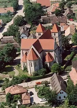 Vista aérea del ábside