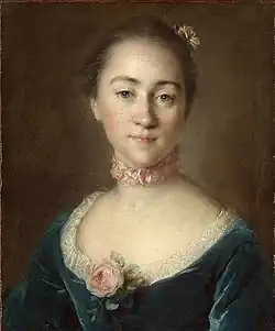 Retrato de Ekaterina Golovkin (1733–1821), nacida como Shuvalov, 1757, Museo del Hermitage, San Petersburgo