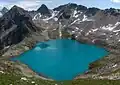 Lago Goluboye Murudzhinskoye, raión de Zelenchuk, 3200 m.