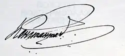 Firma de Constantino Románov