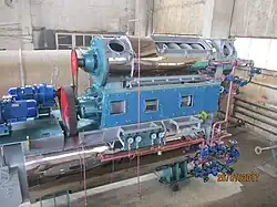 Fábrica de harina de pescado en Ucrania.