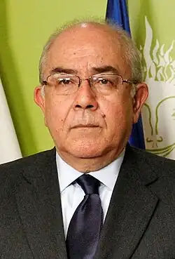 Yiannakis Omirou, expresidente de EDEK (2000-2015), expresidente de la Cámara de Representantes (2011-2016) y exministro de Defensa (1998-1999).
