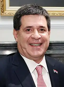 Horacio Cartes 50.º presidente de la República del Paraguay (2013-2018) 69 años