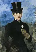 Édouard Manet:Amazone, blauer Grund, 1882,