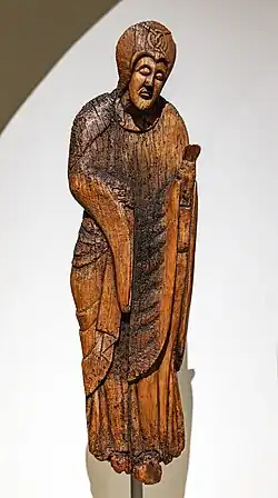 Estatua original de la Virgen en el Museo Nacional de Arte de Cataluña