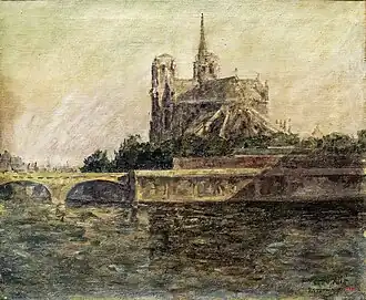 Orillas del Sena en Île-de-France Museo Nacional de Arte de Cataluña