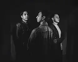 .MAR en 2024. De izq. a dcha.: Manuel Cernello Castro, Augus Fernández Britos y Rodrigo Torres Pinelli. (foto: @steffieofcoursefotografia)