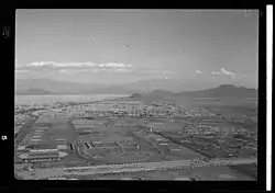Vista aérea de la Ciudad Deportiva en 1962.