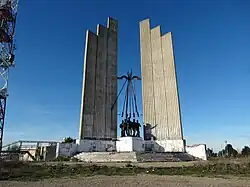 Monumento a Onésimo Redondo, levantado en 1961 y demolido en 2016.