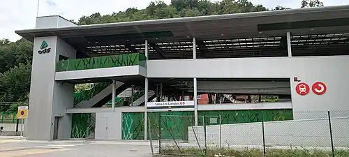 Vista exterior de la estación de tren