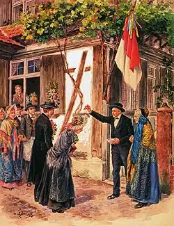 La bendición de los novios, por Paul Adolphe Kauffmann