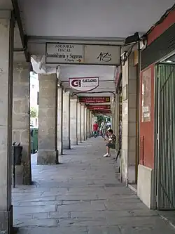 Soportales en la Corredera de San Fernando