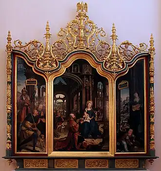 L'Adoration de l'Enfant Jésus vers 1528 Jean Bellegambe