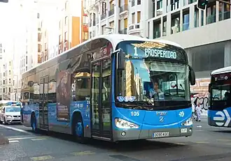Autobús de la línea 1 a Prosperidad por Gran Vía