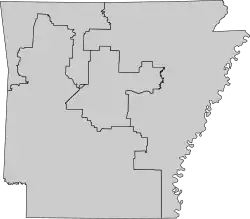 3.º distrito ubicada en Arkansas