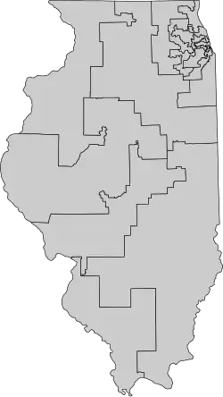 1.º distrito ubicada en Illinois