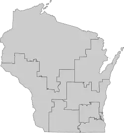 1.º distrito ubicada en Wisconsin
