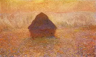 Wheatstack (Sun in the Mist), 1891. óleo sobre lienzo. Instituto de Arte de Minneapolis.