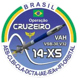 Parche del lanzamiento del VSB-30 V.32 con vehículo 14-X