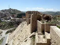 Fachada sur del castillo de Al Karak