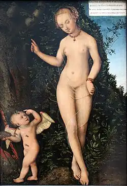 Venus y Cupido, el ladrón de miel (ca. 1537). Germanisches Nationalmuseum, Núremberg
