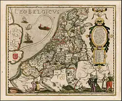 Leo Belgicus de Kaerius (vd Keere), 1617