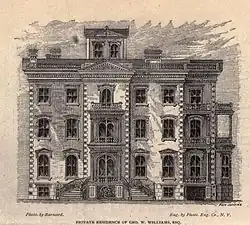 La casa en una guía de 1875.