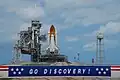 El Discovery una vez trasladado al LC-39A el 30 de septiembre de 2007