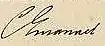 Firma de Carlos Manuel III de Cerdeña