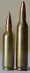 .17 Remington Fireball al lado de un .17 Remington