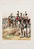 Guardia Real Italiana en 1810.