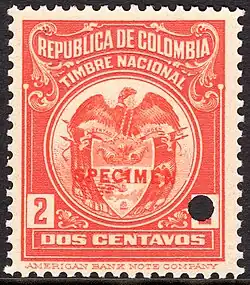 Colombia: 2 centavos (1916)
