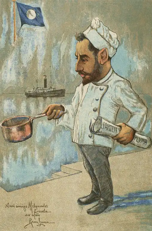 1917, Historia de un cocinero, Melquíades Brizuela, Justo Ruiz Luna (cropped)