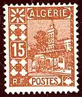 Estampilla de 1926 de la Argelia francesa.