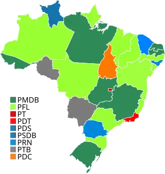 Elecciones parlamentarias de Brasil de 1990