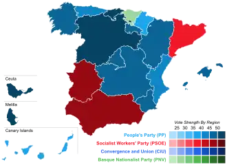 Elecciones generales de España de 1996