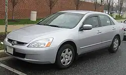 La séptima generación del Honda Accord (versión estadounidense), con carrocería sedan