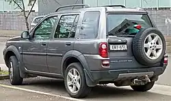 Land Rover Freelander trasera.