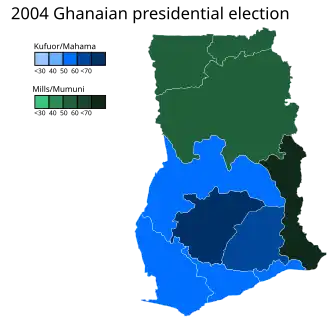 Elecciones generales de Ghana de 2004
