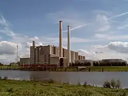 La IJsselcentrale cerca de Zwolle