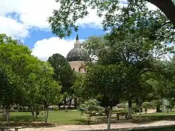 Basílica de Itatí, desde la plaza central.