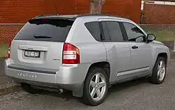 Vista posterior del Jeep Compass (Primera generación)