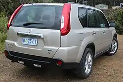 Vista trasera del X-Trail