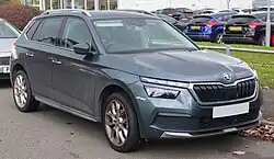 Vista frontal del Škoda Kamiq