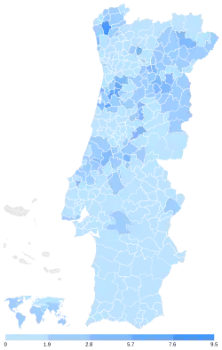 CDS-PP por municipios
