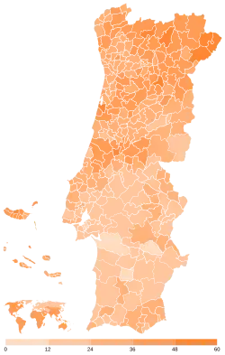 Partido Social Demócrata por municipios