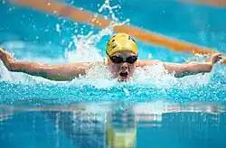 Siobhan Paton swimming.