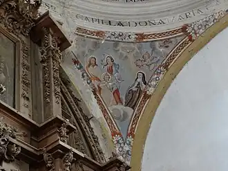 Inscripción en la cúpula