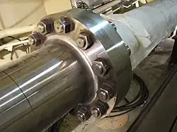 Eje porta hélice, detalle del acoplamiento